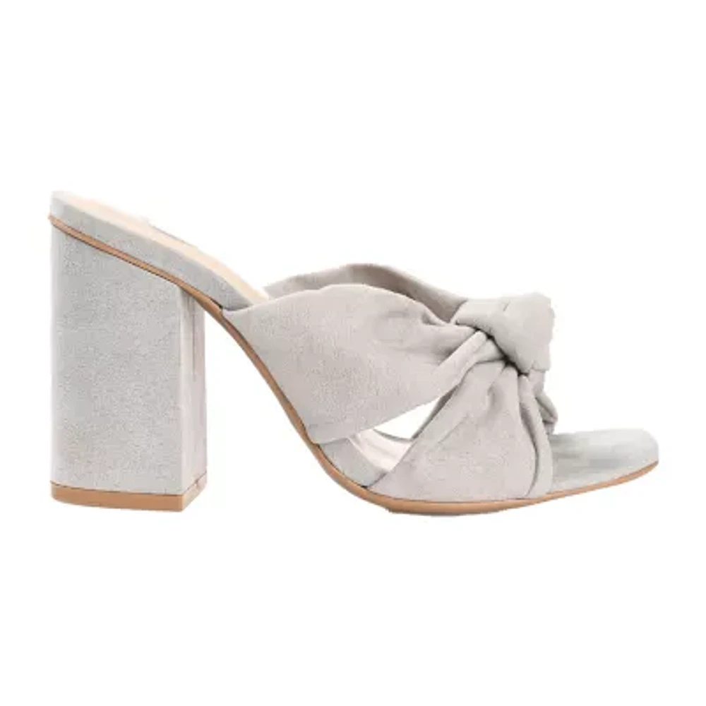 Journee Collection Tabithea Womens Open Toe Block Heel Pumps