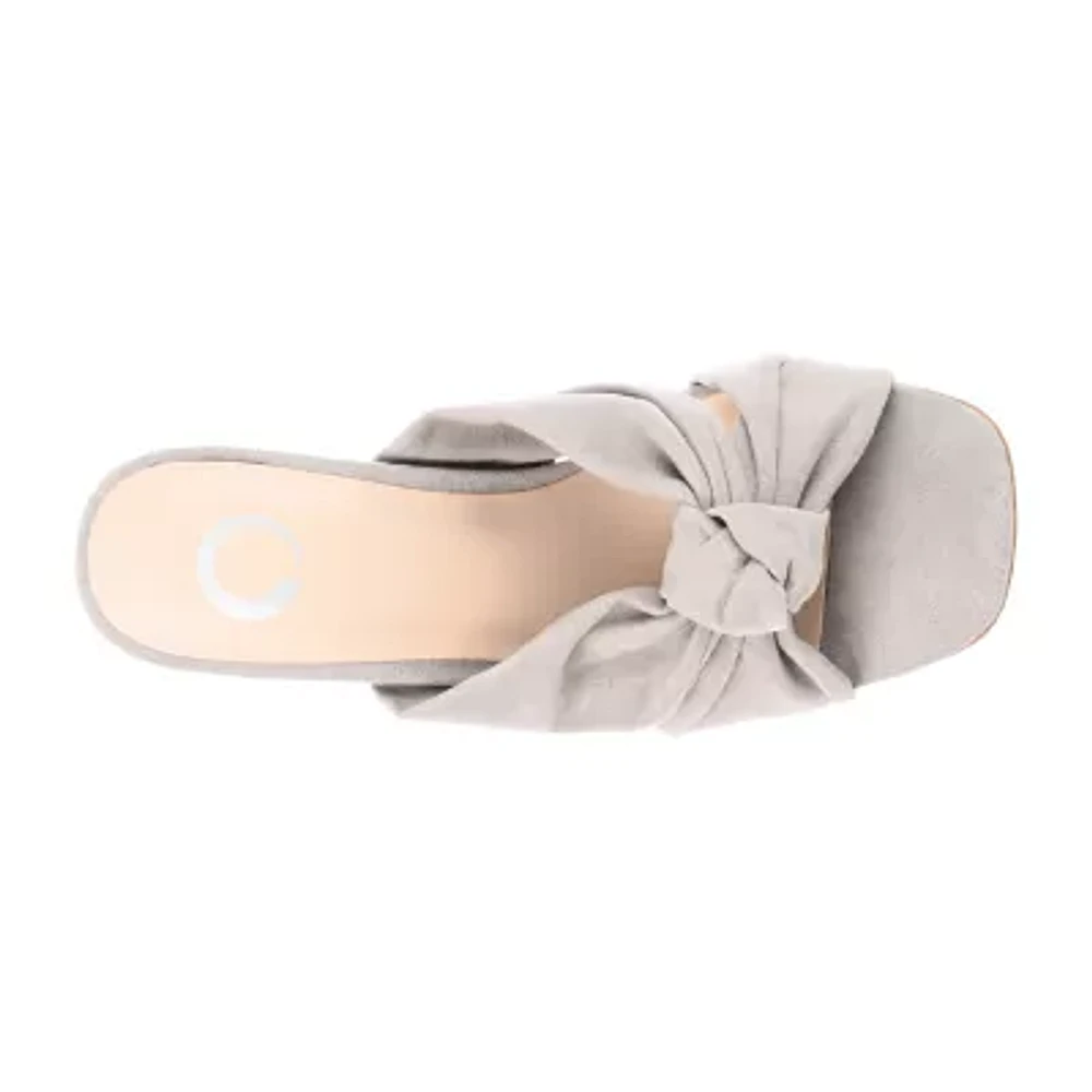 Journee Collection Tabithea Womens Open Toe Block Heel Pumps