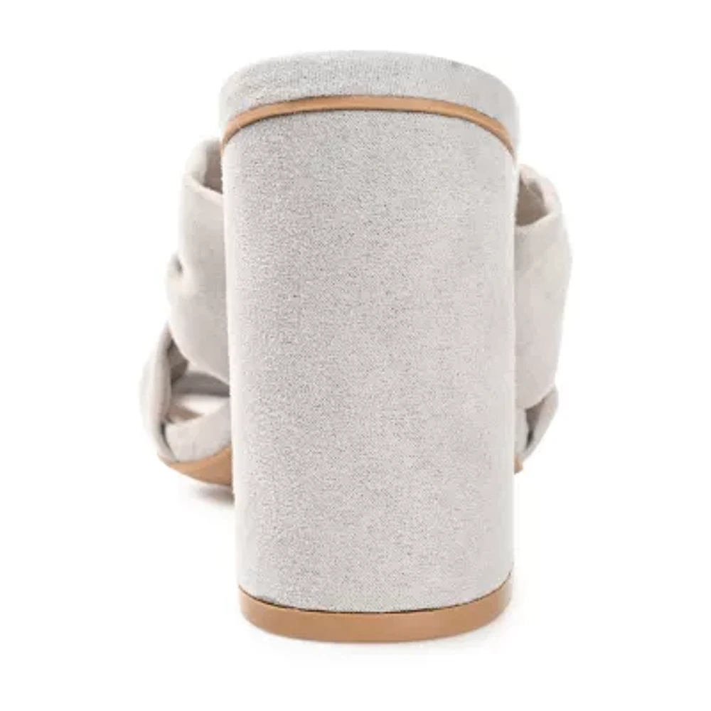 Journee Collection Tabithea Womens Open Toe Block Heel Pumps