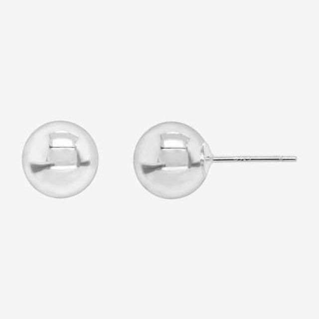Silver Treasures Sterling Silver 9mm Stud Earrings