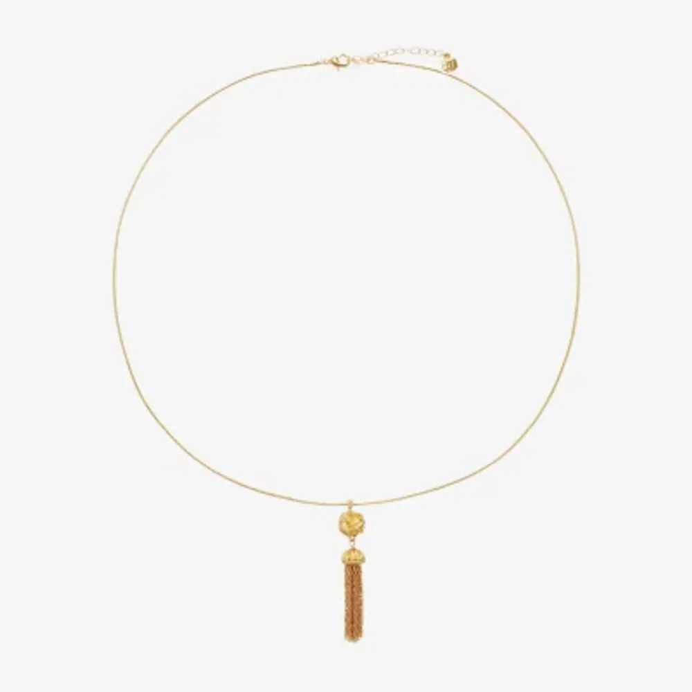 Monet Jewelry Tassel Womens 30 Inch Pendant Necklace