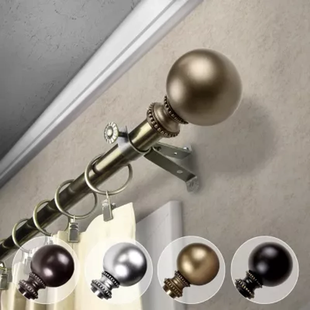 Rod Desyne Jordana 3/4 Adjustable Curtain