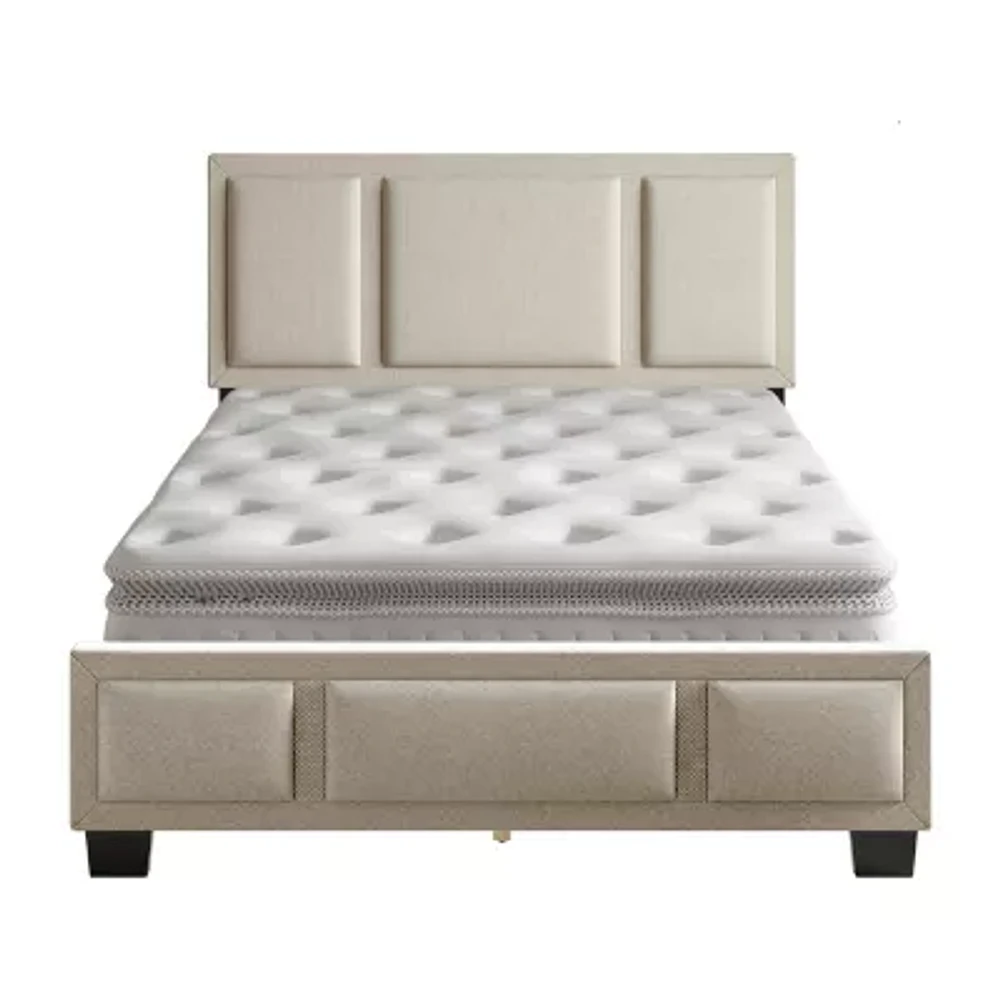 TRIIPTYCH UPHOLSTERED PLATFORM BED