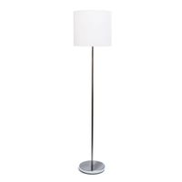 Brushed Nickel Drum Shade Floor Lamp