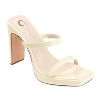 Journee Collection Naivee Womens Round Open Toe Block Heel Pumps