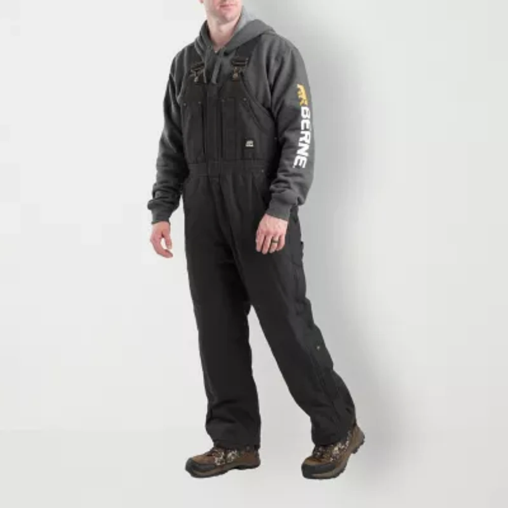 Berne Highland Washed Insulated Bibs Mens Big and Tall Workwear Overall