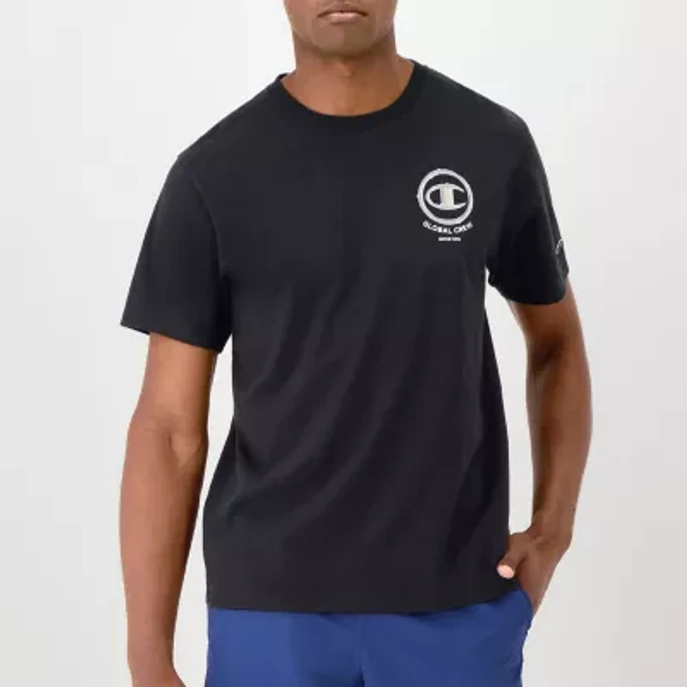 Champion Mens Crew Neck Short Sleeve Regular Fit Graphic T-Shirt