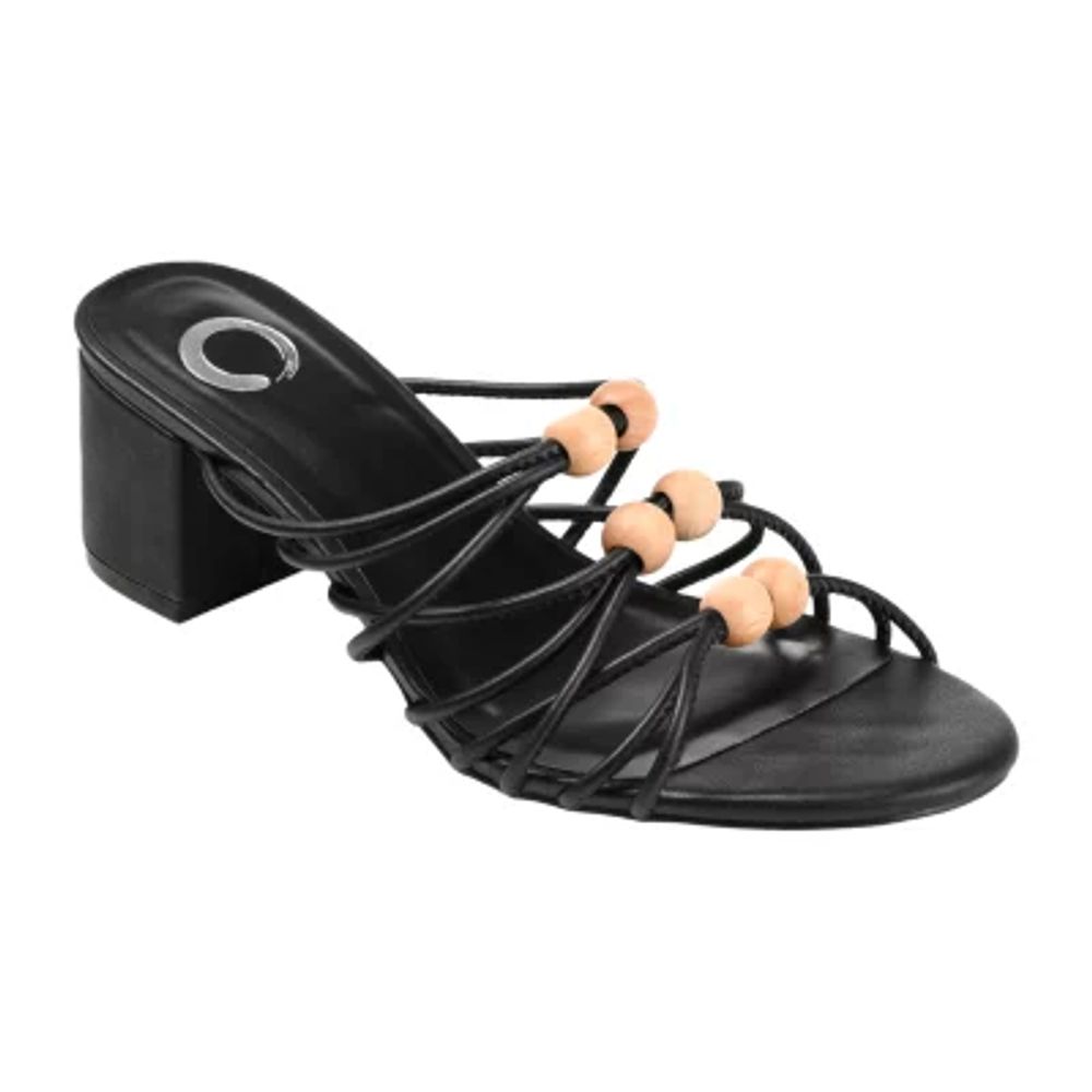 Journee Collection Kennadi Womens Open Toe Block Heel Pumps