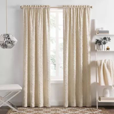 Achim Blake Rod Pocket Light-Filtering Single Curtain Panel
