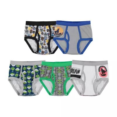 Mandalorian Little Boys Star Wars 5 Pack Briefs