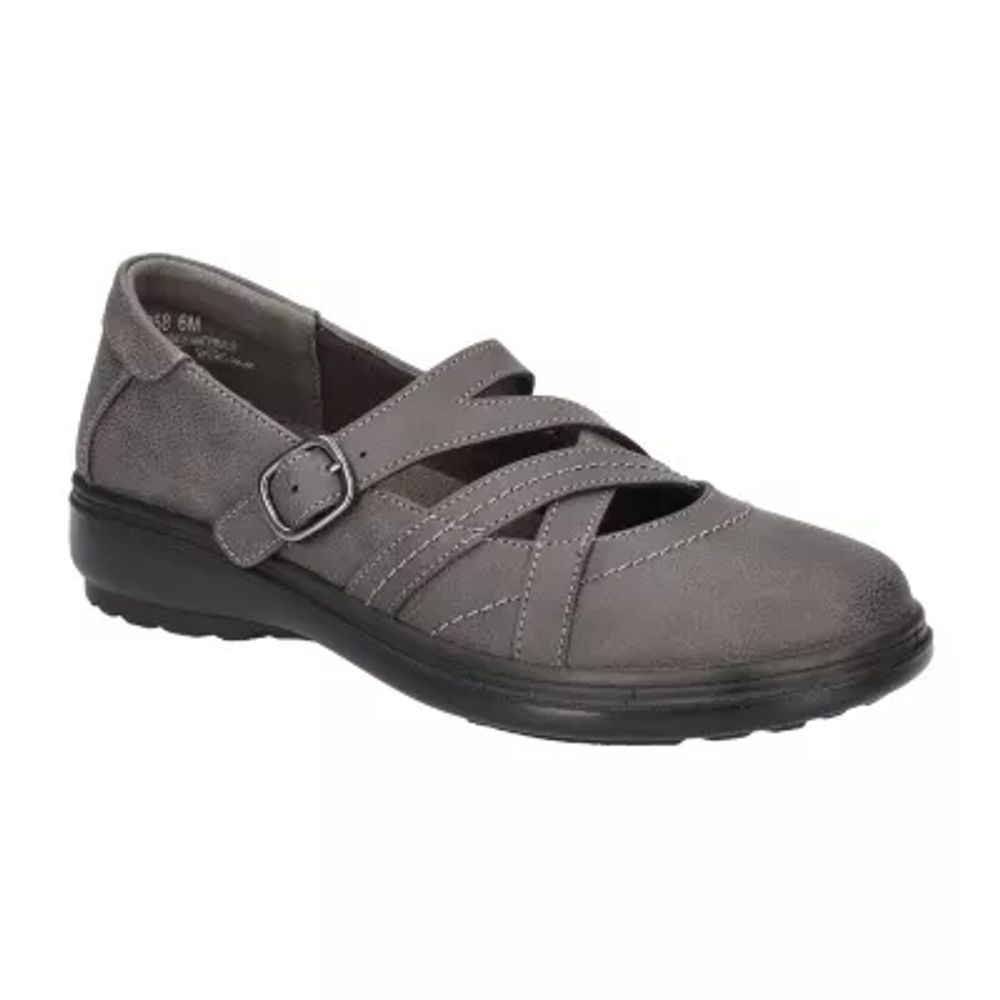 Easy Street Wise Womens Round Mary Jane Shoes
