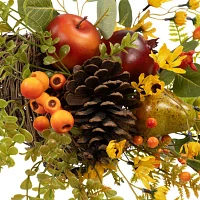 Northlight 20in Apples And Pears Cornucopia Thanksgiving Tabletop Decor