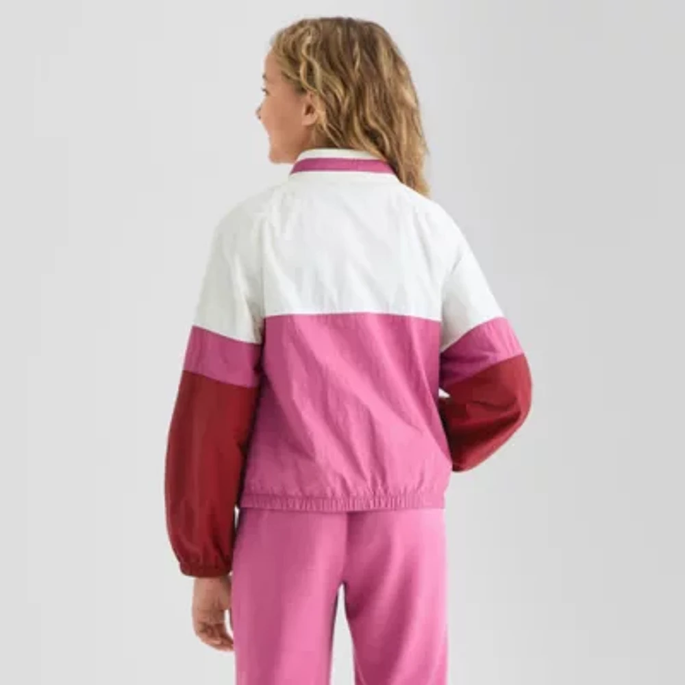 Xersion Little & Big Kid Girls Water Resistant Lightweight Anorak