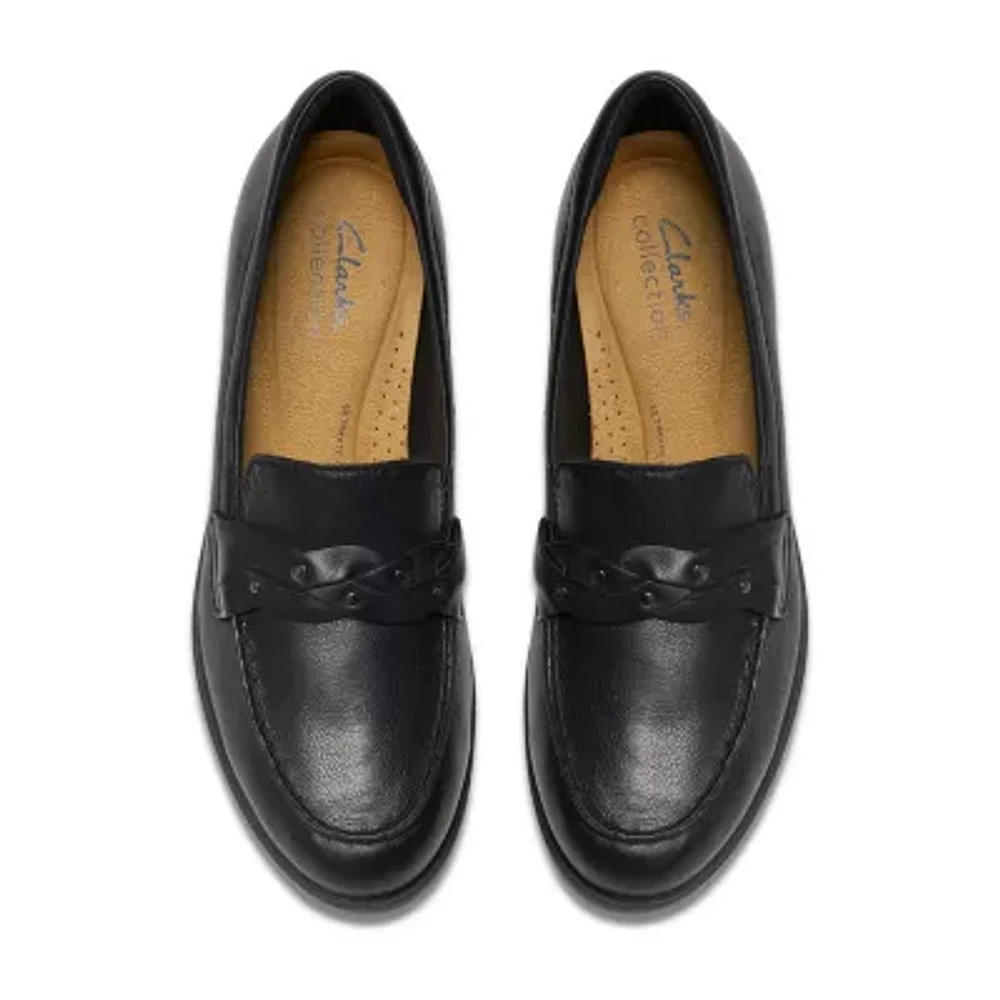Clarks Charlten Echo Womens Moc Closed Toe Loafers