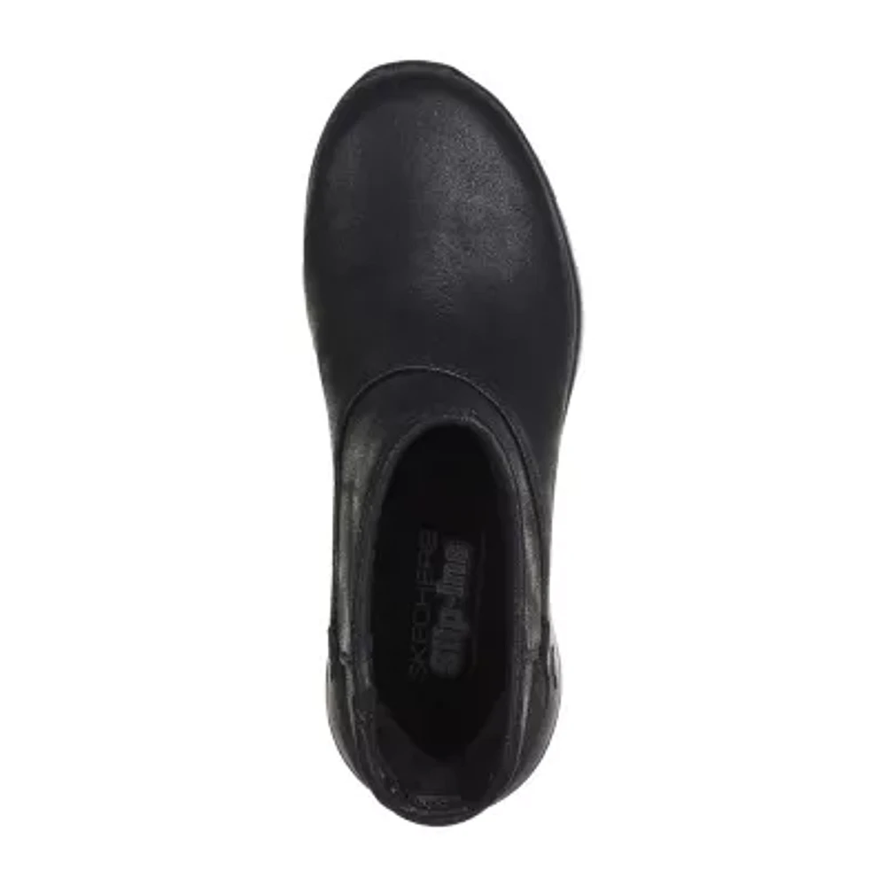 Skechers Hands Free Slip-Ins Womens On The Go Joy Delightful Flat Heel Booties