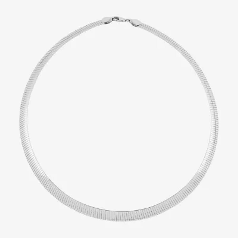 Womens Sterling Silver 17 Inch Chain Necklace