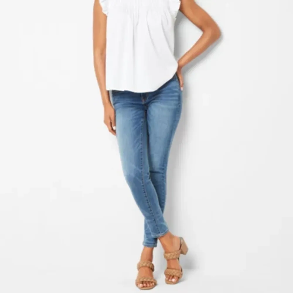 a.n.a Stretch Fabric Womens Mid Rise Skinny Fit Jegging Jean