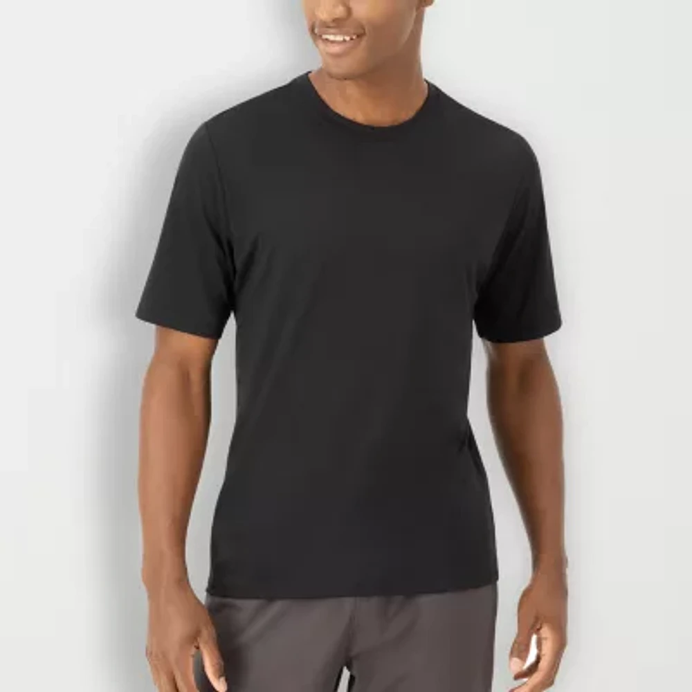 Hanes Moves Mens Crew Neck Short Sleeve Active T-Shirt