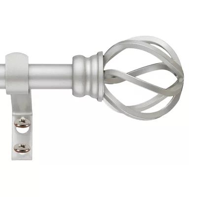 Decopolitan Cage 5/8 Adjustable Curtain Rod