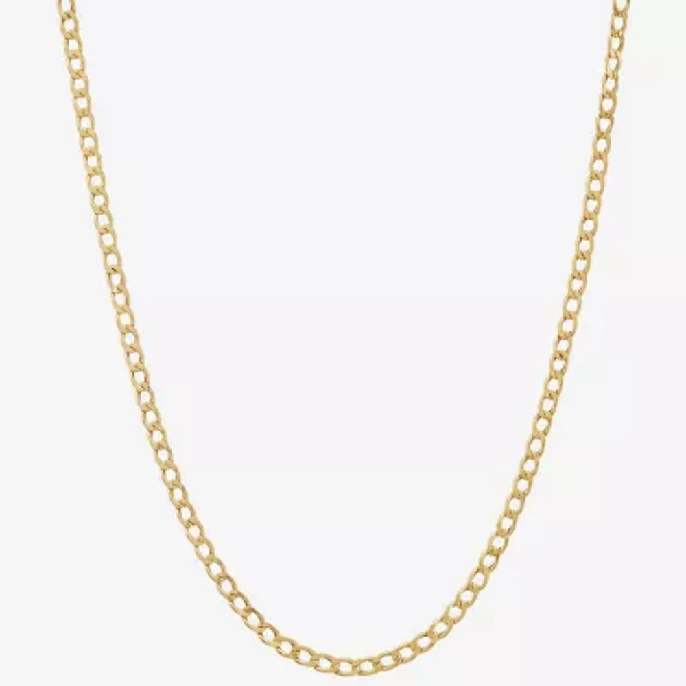 Limited Quantities! Womens 14K Gold 16 Inch Curb Chain Necklace