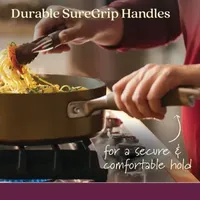 Anolon Advanced Home Hard Anodized 12" Deep Skillet with Lid