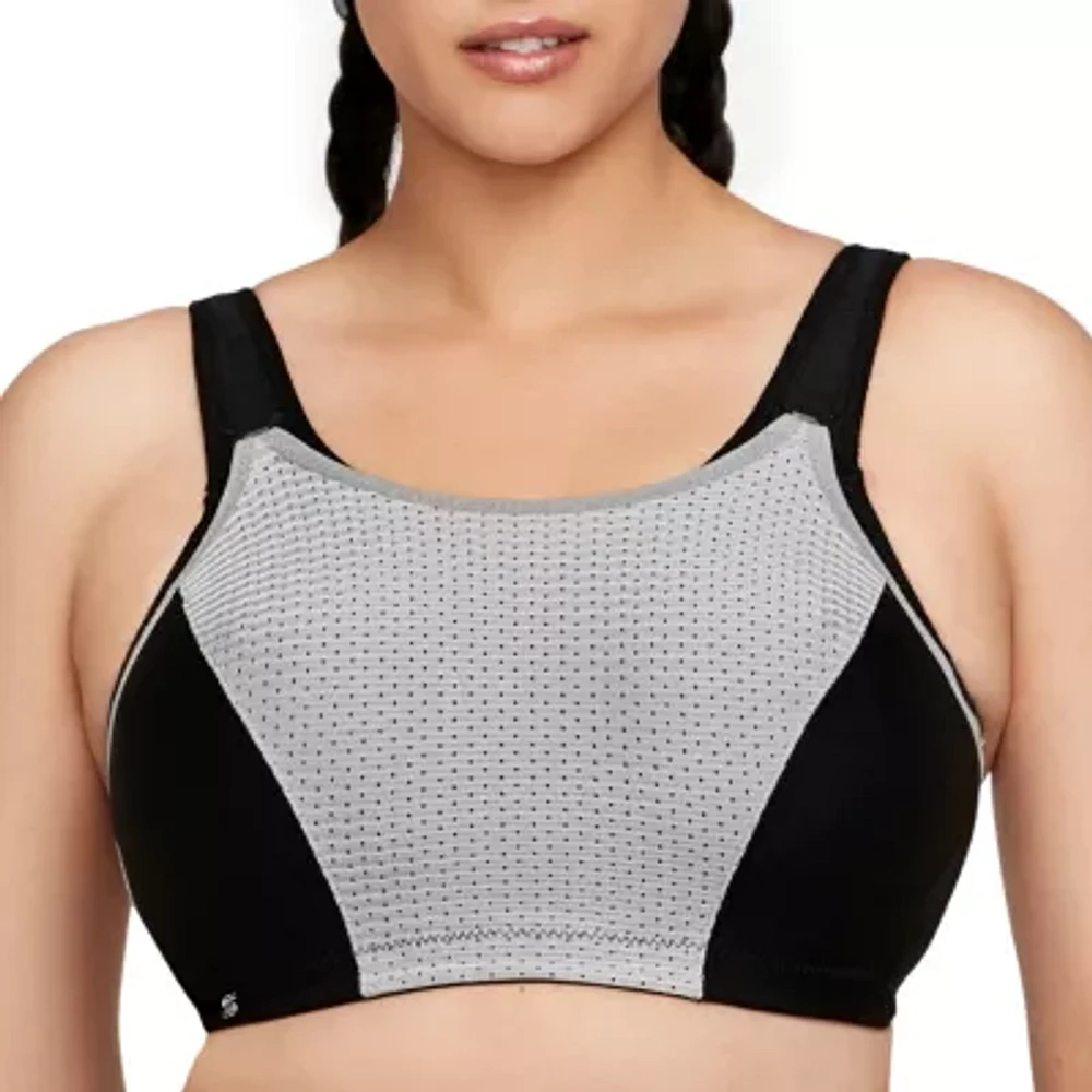 Glamorise Magiclift® Double Layer Custom Control Womens Seamless High Support Full Coverage Unlined Wireless Sports Bra 1166