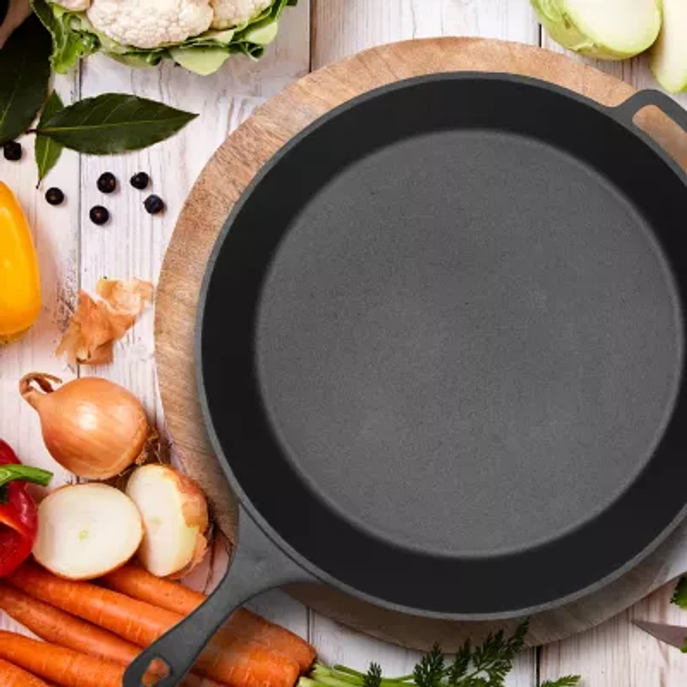 Commercial Chef 15 Inch Cast Iron Skillet