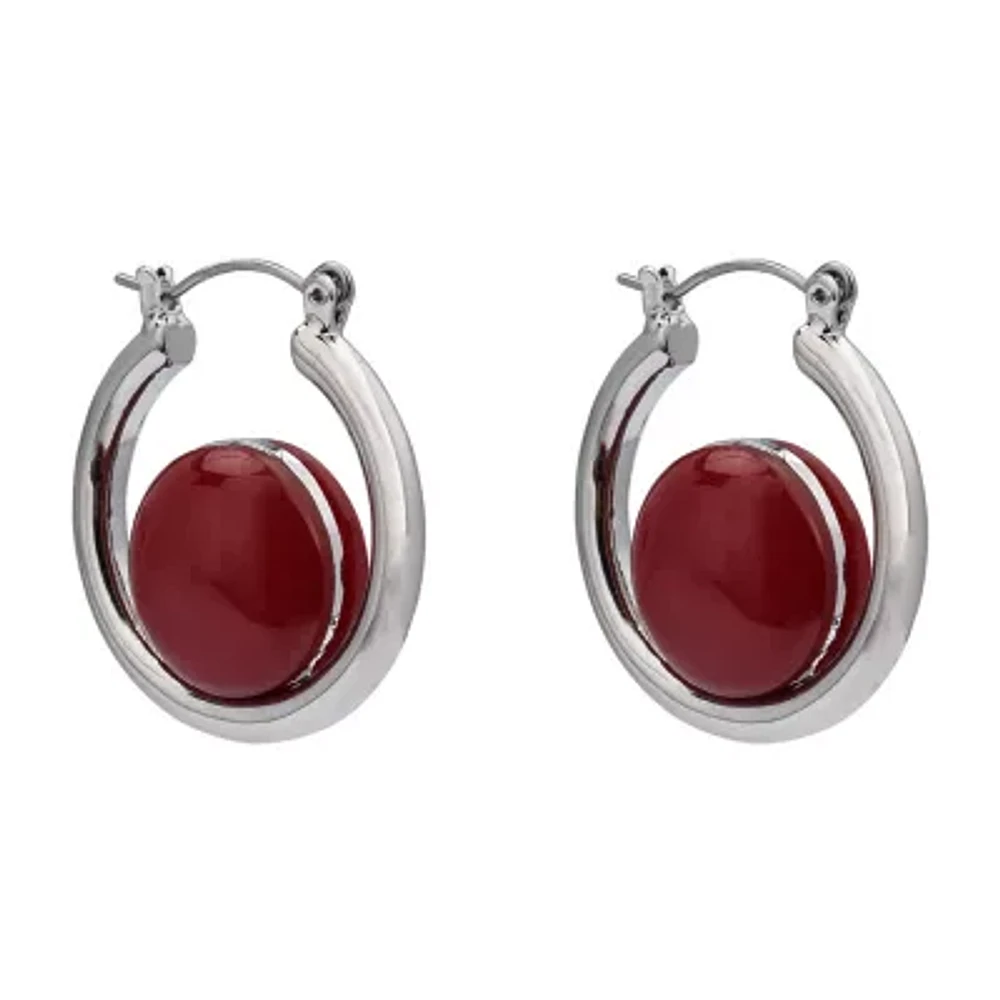 Mixit Womens 31.7mm Hoop Earrings