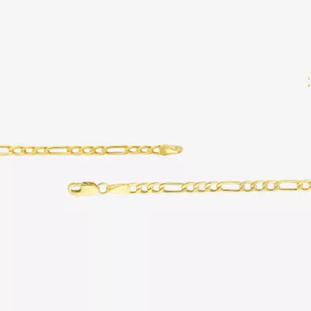 10K Yellow Gold 20" Hollow Figaro Chain