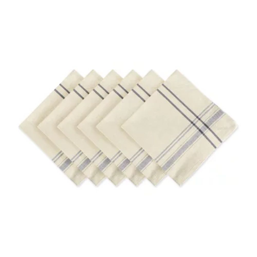 Design Imports French Stripe 6-pc. Napkins