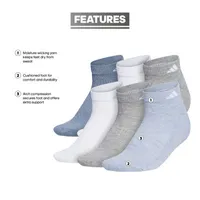 adidas Cushioned Womens 6 Pair Low Cut Socks