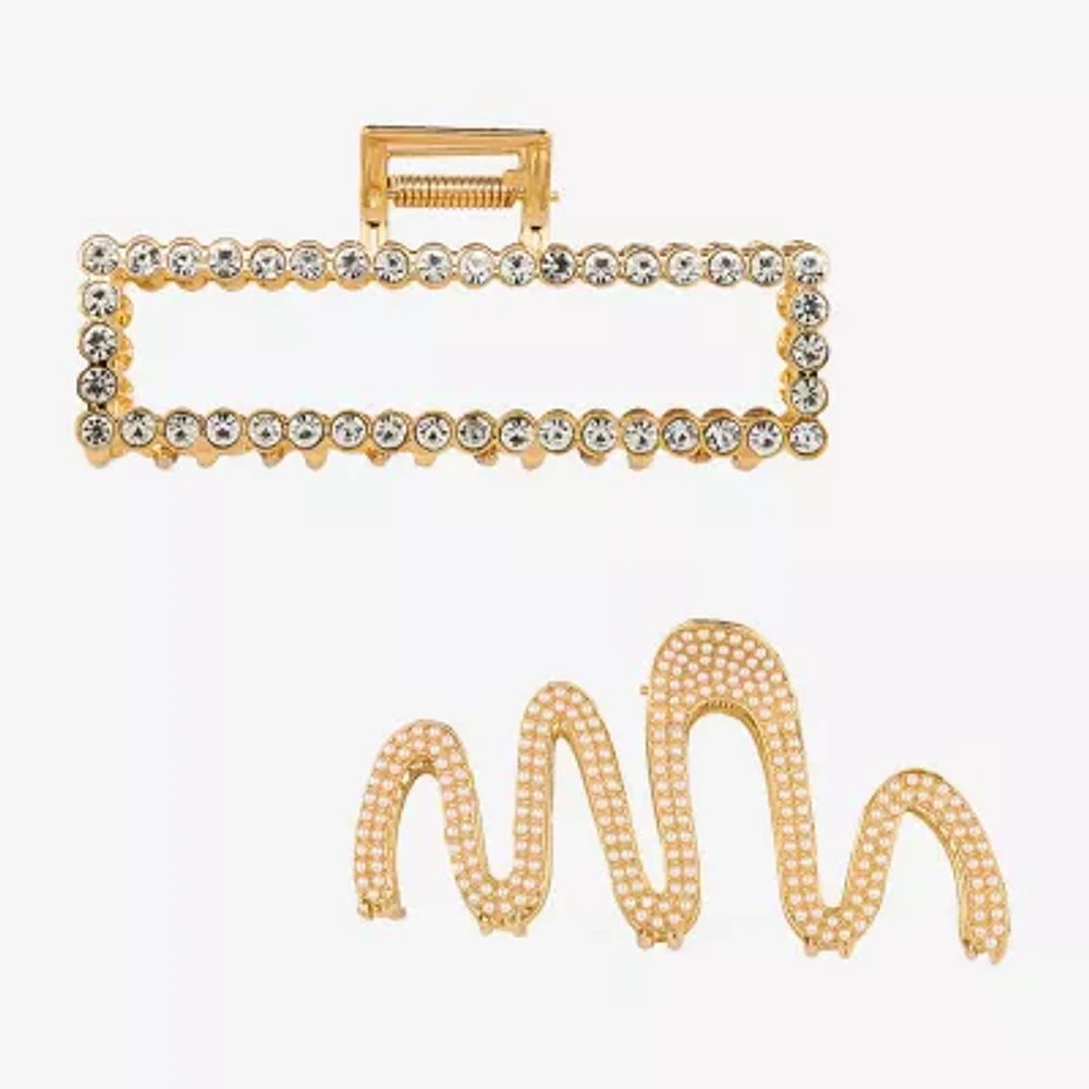 Bijoux Bar Rhinestone 2-pc. Hair Clip