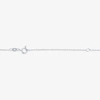 Diamond Accent Sideways Womens Diamond Accent Natural White Diamond Sterling Silver Cross Infinity 18 Inch Pendant Necklace