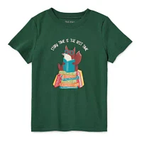 Okie Dokie Toddler & Little Boys Crew Neck Short Sleeve Regular Fit Graphic T-Shirt