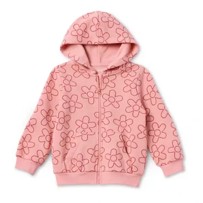 Okie Dokie Toddler & Little Girls Fleece Hooded Lightweight Puffer Jacket