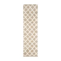 Safavieh Dallas Shag Collection Cara Geometric Runner Rug