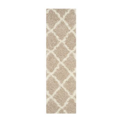 Safavieh Dallas Shag Collection Caris Geometric Runner Rug