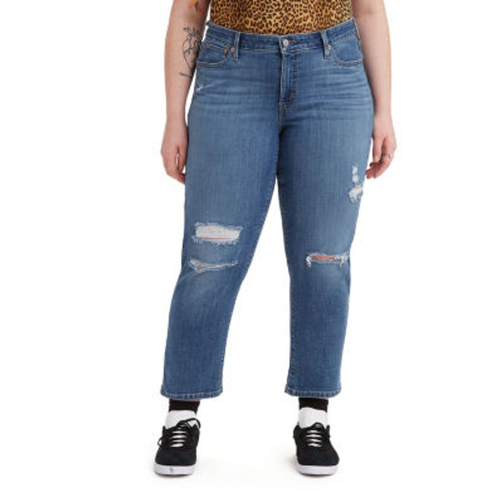 Levi's - Plus Womens Mid Rise Boyfriend Jean