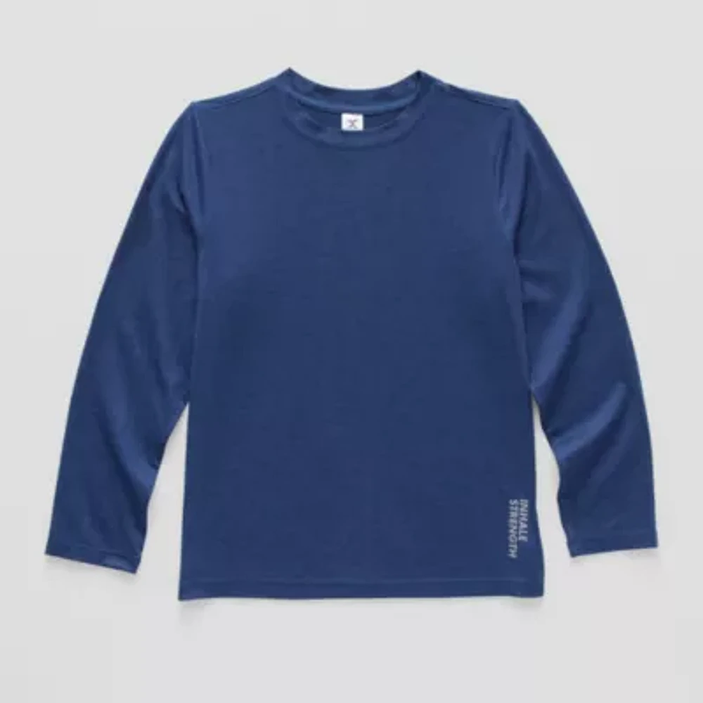 Xersion Little & Big Boys Crew Neck Long Sleeve T-Shirt