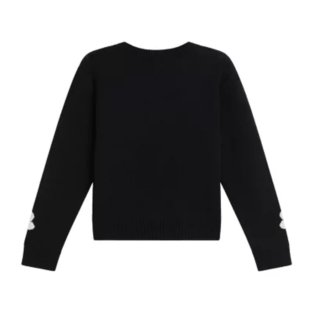 by&by girl Big Kid Girls Round Neck Long Sleeve Pullover Sweater