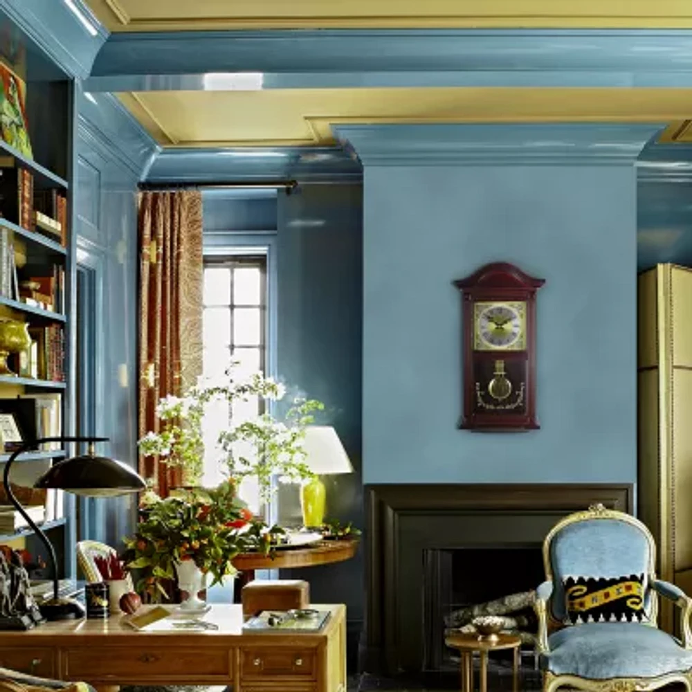 Bedford Clock Collection 20.5" Mahogany Cherry Oak Wall Clock