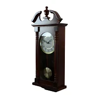 Bedford Clock Collection 27.5" Cherry Oak Wall Clock