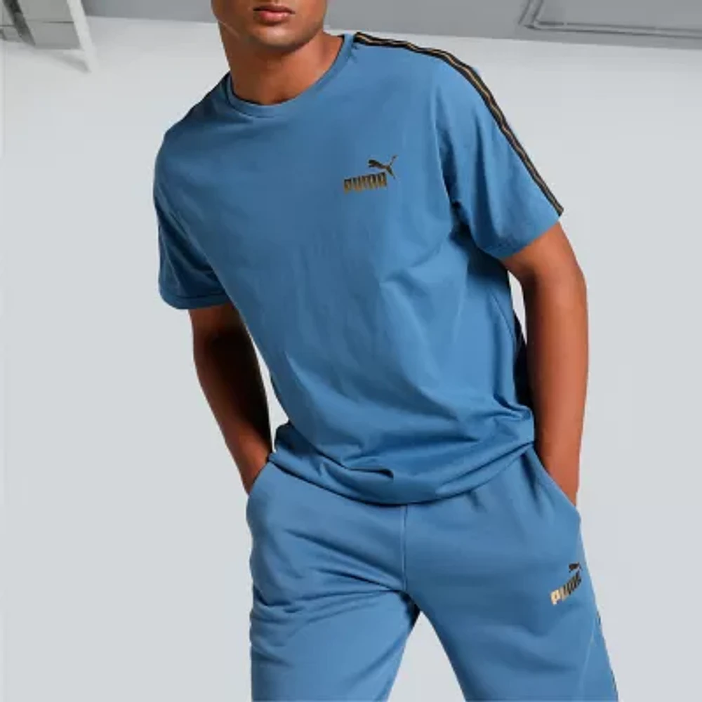 PUMA Mens Crew Neck Short Sleeve Active T-Shirt