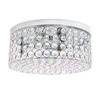 All the Rages Gold Two Light Round Flush Mount