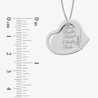 Personalized 14K Gold Over Silver Family Name Pendant Necklace