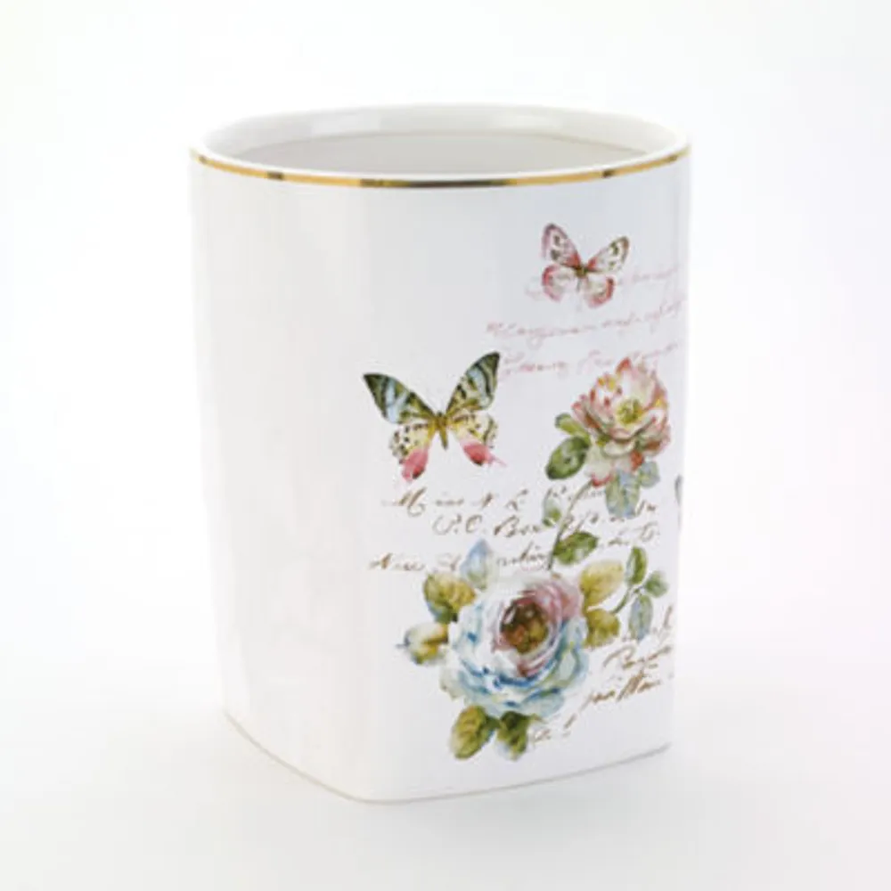 Avanti Butterfly Garden Trash Can