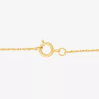 "M" Womens Genuine Blue Topaz 14K Gold Over Silver 18 Inch Pendant Necklace