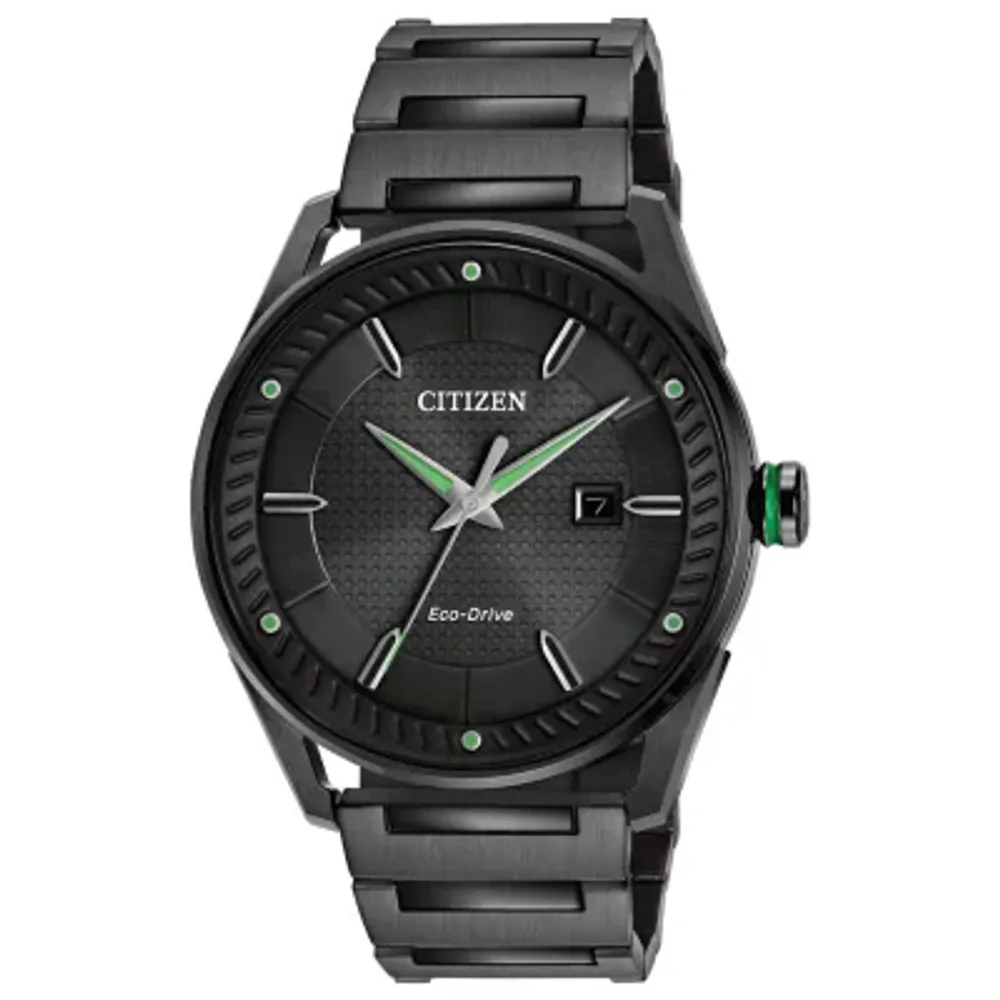 Citizen Mens Black Stainless Steel Bracelet Watch Bm6985-55e