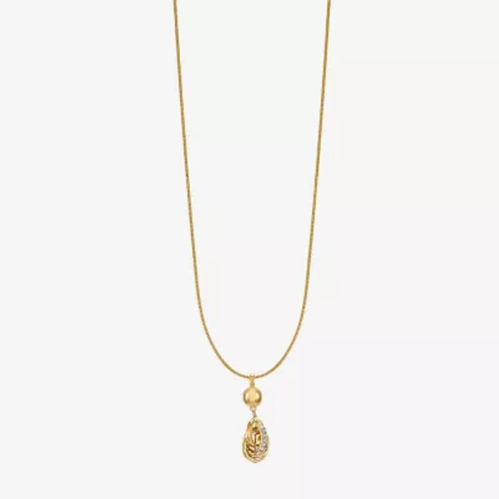 Monet Jewelry Silver Tone Womens 17 Inch Pendant Necklace