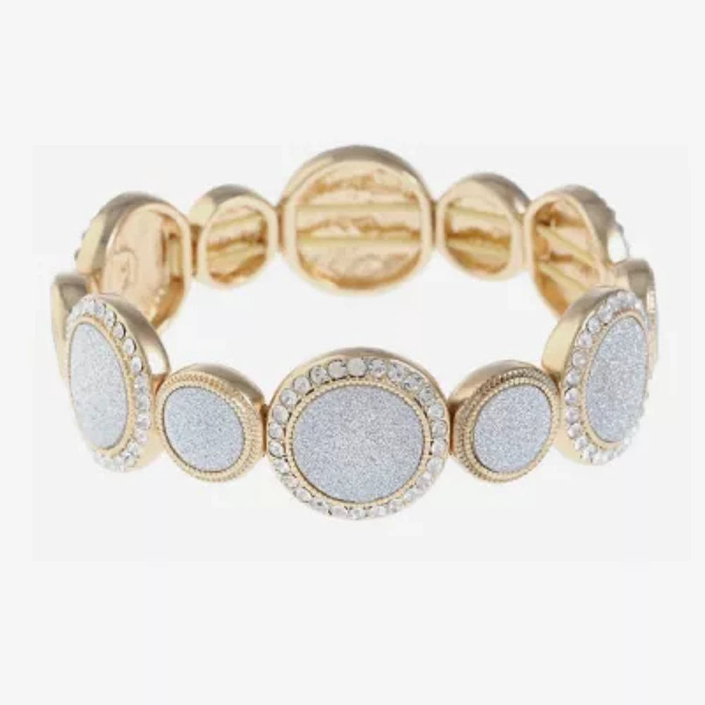 Monet Jewelry Two Tone Womens Stretch Bracelet